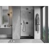 Mexen Mist-H L drzwi prysznicowe uchylne prawe 120 cm, transparent, czarne - 8A5L-120-000-70-00-P