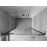 Mexen Mist-H L drzwi prysznicowe uchylne lewe 125 cm, transparent, czarne - 8A5L-125-001-70-00-L