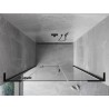 Mexen Mist-H L drzwi prysznicowe uchylne lewe 155 cm, transparent, czarne - 8A5L-155-001-70-00-L