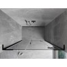Mexen Mist-H L drzwi prysznicowe uchylne prawe 140 cm, transparent, czarne - 8A5L-140-001-70-00-P