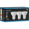 Mexen Nova 3x żarówka LED GU10, 1,5W, Ciepła - 3000K, 158 lm - L107-GU10-0130-01x03