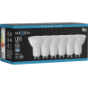 Mexen Nova 6x żarówka LED GU10, 5W, Zimna - 6500K, 525 lm - L107-GU10-0565-01x06