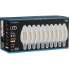 Mexen Vintis 10x żarówka filament LED E14, C35, 4W, Ciepła - 2700K, 470 lm, clear - L154-E14-0427-00x10