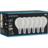 Mexen Vintis 6x żarówka filament LED E14, G45, 2W, Neutralna - 4000K, 240 lm, clear - L156-E14-0240-00x06