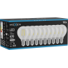Mexen Vintis 10x żarówka filament LED E14, G45, 4W, Neutralna - 4000K, 470 lm, clear - L156-E14-0427-00x10