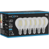 Mexen Vintis 6x żarówka filament LED E14, G45, 4W, Zimna - 6500K, 470 lm, clear - L156-E14-0465-00x06