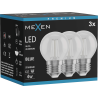 Mexen Vintis 3x żarówka filament LED E27, G45, 4W, 55 lm, blue - L156-E27-04XX-47x03