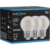 Mexen Vintis 3x żarówka filament LED E27, G45, 4W, 55 lm, orange - L156-E27-04XX-48x03