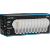 Mexen Vintis 10x żarówka filament LED E27, G45, 4W, 55 lm, orange - L156-E27-04XX-48x10