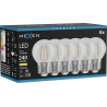 Mexen Vintis 6x żarówka filament LED E27, G45, 2W, Ciepła - 2700K, 240 lm, clear - L156-E14-0227-00x06