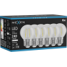 Mexen Vintis 6x żarówka filament LED E27, G45, 2W, Neutralna - 4000K, 240 lm, clear - L156-E14-0227-00x06