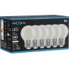 Mexen Vintis 6x żarówka filament LED E27, G45, 2W, Neutralna - 4000K, 240 lm, clear - L156-E27-0227-00x06