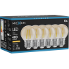 Mexen Vintis 6x żarówka filament LED E27, G45, 4W, Ciepła - 2200K, 400 lm, amber - L156-E27-0422-50x06