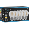 Mexen Vintis 6x żarówka filament LED E27, G45, 4W, Ciepła - 2700K, 470 lm, clear - L156-E27-0427-00x06