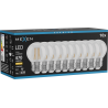 Mexen Vintis 10x żarówka filament LED E27, G45, 4W, Ciepła - 2700K, 470 lm, clear - L156-E27-0427-00x10