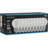 Mexen Vintis 10x żarówka filament LED E27, G45, 4W, Neutralna - 4000K, 470 lm, clear - L156-E27-0427-00x10