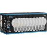 Mexen Vintis 10x żarówka filament LED E27, G45, 4W, Zimna - 6500K, 470 lm, clear - L156-E27-0465-00x10