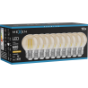 Mexen Vintis 10x żarówka filament LED E27, G45, 6W, Ciepła - 2200K, 600 lm, amber - L156-E27-0622-50x10