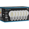 Mexen Vintis 6x żarówka filament LED E27, G45, 6W, Neutralna - 4000K, 720 lm, clear - L156-E27-0627-00x06