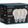 Mexen Vintis 3x żarówka filament LED E27, A60, 4W, 55 lm, orange - L150-E27-04XX-48x03