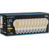 Mexen Vintis 10x żarówka filament LED E27, A60, 4W, Ciepła - 2200K, 400 lm, amber - L150-E27-0422-50x10