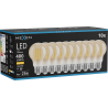 Mexen Vintis 10x żarówka filament LED E27, A60, 4W, Ciepła - 2700K, 400 lm, amber - L150-E27-0427-50x10