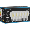 Mexen Vintis 6x żarówka filament LED E27, A60, 4W, Neutralna - 4000K, 470 lm, clear - L150-E27-0440-00x06