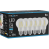 Mexen Vintis 6x żarówka filament LED E27, A60, 6W, Zimna - 6500K, 720 lm, clear - L150-E27-0665-00x06