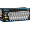 Mexen Vintis 10x żarówka filament LED E27, A60, 8W, Ciepła - 2200K, 600 lm, smoke - L150-E27-0822-70x10