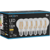 Mexen Vintis 6x żarówka filament LED E27, A60, 10W, Ciepła - 2700K, 1320 lm, clear - L150-E27-1027-00x06