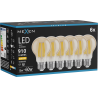 Mexen Vintis 6x żarówka filament LED E27, A60, 10W, Ciepła - 2700K, 910 lm, amber - L150-E27-1027-50x06