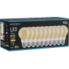 Mexen Vintis 10x żarówka filament LED E27, A60, 10W, Ciepła - 2700K, 910 lm, amber - L150-E27-1027-50x10