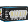 Mexen Vintis 6x żarówka filament LED E27, A60, 10W, Neutralna - 4000K, 1320 lm, clear - L150-E27-1040-00x06