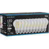 Mexen Vintis 10x żarówka filament LED E27, A60, 10W, Neutralna - 4000K, 1320 lm, clear - L150-E27-1040-00x10