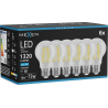 Mexen Vintis 6x żarówka filament LED E27, A60, 10W, Zimna - 6500K, 1320 lm, clear - L150-E27-1065-00x06