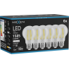 Mexen Vintis 6x żarówka filament LED E27, A60, 12W, Neutralna - 4000K, 1585 lm, clear - L150-E27-1240-00x06
