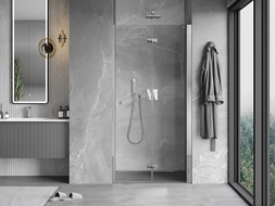 Mexen Mist-F drzwi prysznicowe składane prawe 85 cm, transparent, chrom - 8A6-085-000-01-00-P