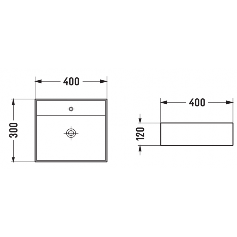 Mexen Mini umywalka nablatowa 40 x 30 cm, czarna mat - 21094085