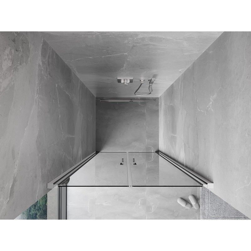 Mexen Mist drzwi prysznicowe uchylne 85 cm, transparent, chrom - 8A7-085-000-01-00