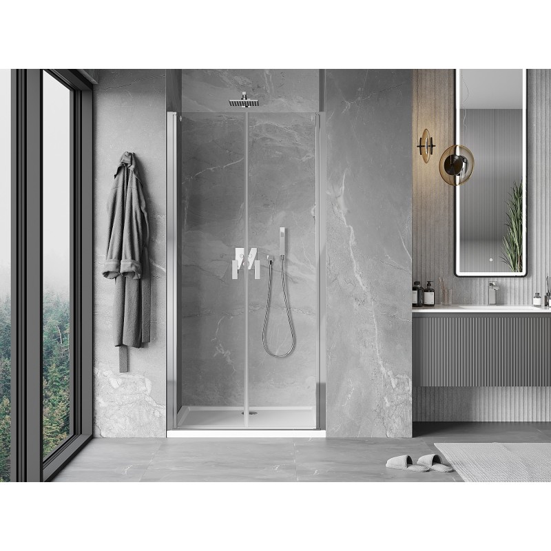 Mexen Mist drzwi prysznicowe uchylne 85 cm, transparent, chrom - 8A7-085-000-01-00