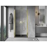Mexen Mist drzwi prysznicowe uchylne 80 cm, transparent, złote - 8A7-080-000-50-00