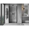 Mexen Mist drzwi prysznicowe uchylne 70 cm, transparent, czarne - 8A7-070-000-70-00