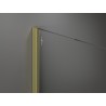 Mexen Kioto ścianka prysznicowa Walk-in 140 x 200 cm, ombre niebieska 8 mm, złota szczotkowana - 800-140-101-55-46
