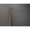 Mexen Kioto ścianka prysznicowa Walk-in 110 x 200 cm, ombre niebieska 8 mm, miedź szczotkowana - 800-110-101-65-46