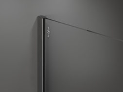 Mexen Kioto ścianka prysznicowa Walk-in 80 x 200 cm, ombre czarna 8 mm, gun gray szczotkowany - 800-080-101-66-76