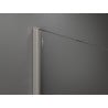 Mexen Kioto ścianka prysznicowa Walk-in 90 x 200 cm, ombre czarna 8 mm, nikiel szczotkowany - 800-090-101-97-76