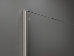 Mexen Kioto ścianka prysznicowa Walk-in 150 x 200 cm, ombre czarna 8 mm, nikiel szczotkowany - 800-150-101-97-76