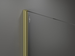 Mexen Kioto ścianka prysznicowa Walk-in 70 x 200 cm, ombre biała 8 mm, złota szczotkowana - 800-070-101-55-86