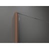 Mexen Kioto ścianka prysznicowa Walk-in 150 x 200 cm, ombre biała 8 mm, miedź szczotkowana - 800-150-101-65-86