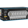 Mexen Vintis 10x żarówka filament LED E27, G80, 2W, Ciepła - 2200K, 150 lm, smoke - L155-E27-0222-70x10